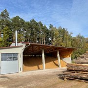 Nahwärmenetz in Leipersloh: Bunker mit Hackschnitzeln