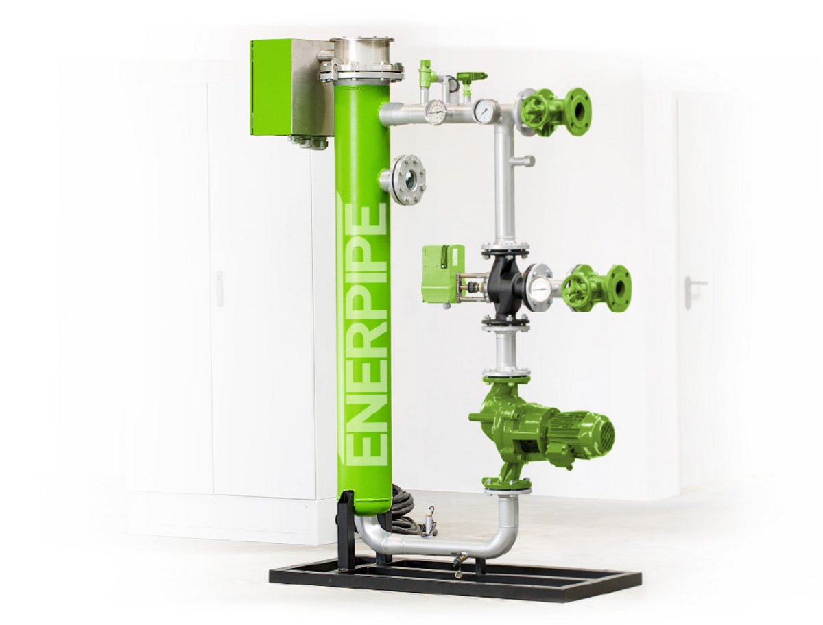 Power to heat Anlage ENERPIPE