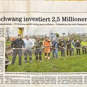 Illenschwang: Spatenstich Zeitungsartikel