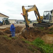 Nahwärmenetz in Geislohe: Rohrgraben