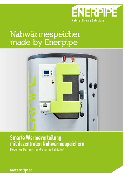 Nahwärmepufferspeicher Flyer Nahwärmepufferspeicher Flyer