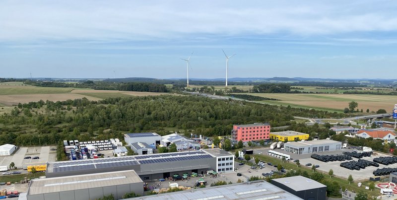 GEwerbeschau HIP ENERPIPE Blick von oben