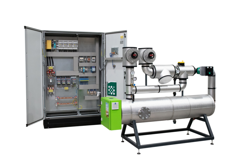 Power to heat von ENERPIPE: EnerHEAT Anlage mit Schaltschrank