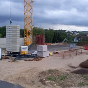 ENERPIPE Wärmenetz in Nennslingen: Heizhaus wird gebaut