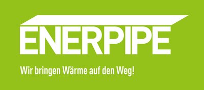Logo ENERPIPE weiß auf grün - JPG