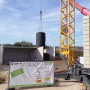 ENERPIPE Wärmenetz in Nennslingen: Heizhaus wird gebaut