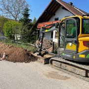 Nahwärmenetz in Leipersloh: Bau des Rohrgrabens