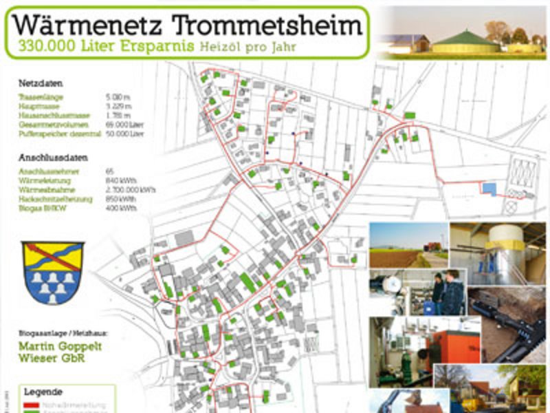 Nahwärmenetz in Trommetsheim, Alesheim Bauschild