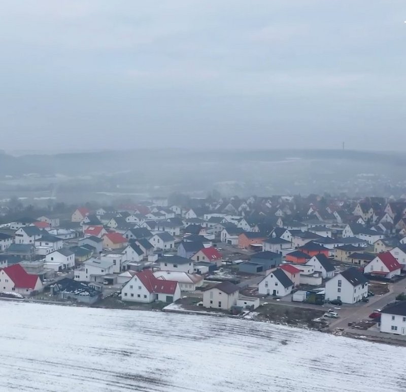 Wärmenetz in Windsbach: Luftbild