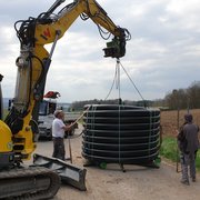 Wärmenetz in Dornhausen - Rohranlieferung