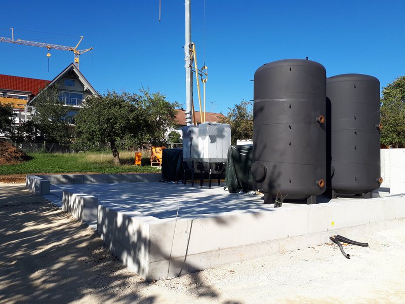 Nahwärme Mehrstetten: Großpufferspeicher