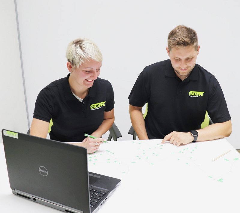 Planung eines Nahwärmenetzes bei ENERPIPE