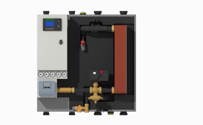 Übergabestation Hochtemperatur ohne Haube