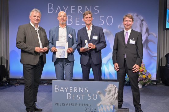 Auszeichnung für Enerpipe: Bayerns Best 50: Martin Böckler und Ludwig Heinloth
