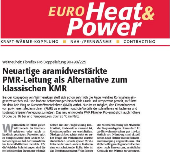 Screenshot Euro heat and Power ENERPIPE