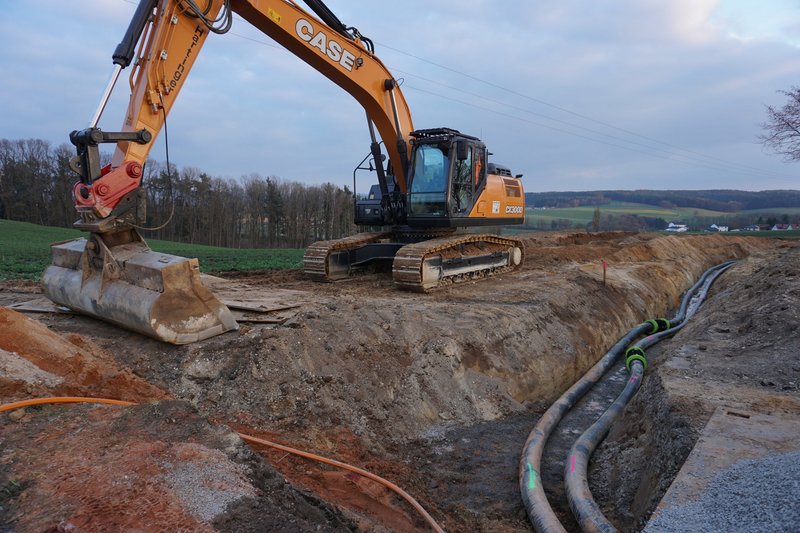 Gebenbach_Rohrverlegung mit ENERPIPE