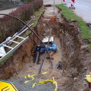 Wärmenetz in Kaiserbach-Gebenweiler: Rohrgraben