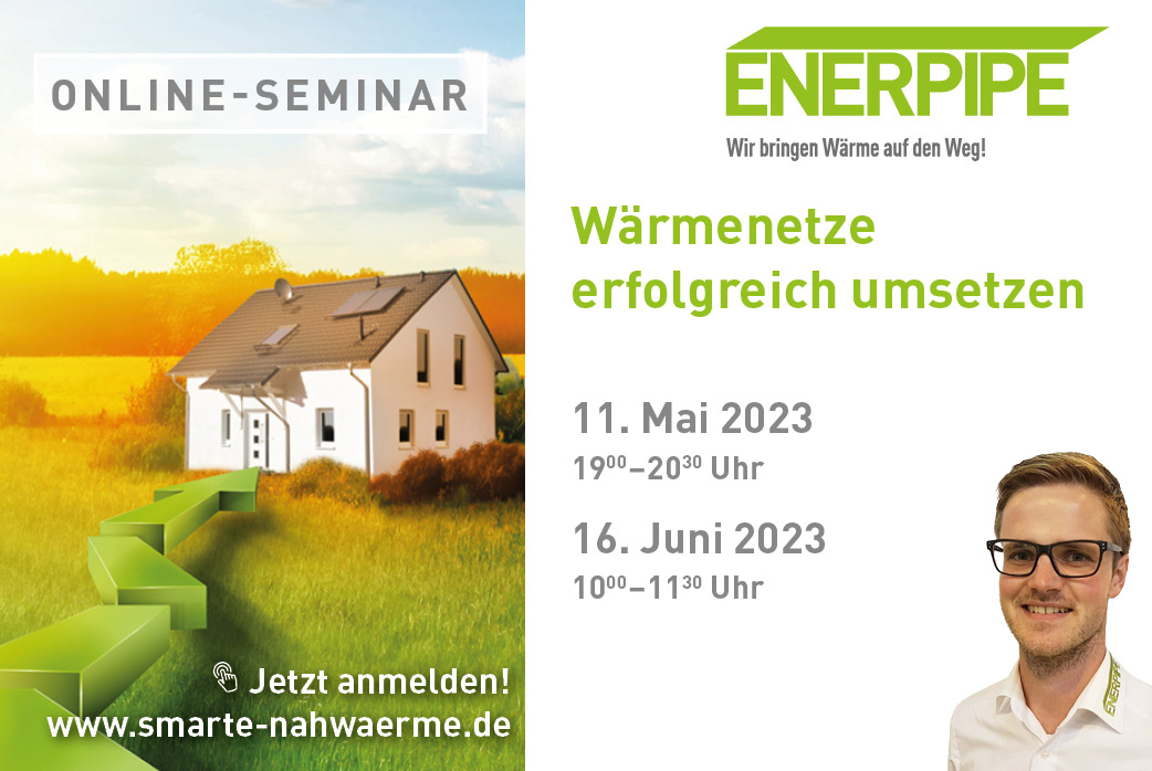 Online Seminar Wärmenetze Nahwärme Banner