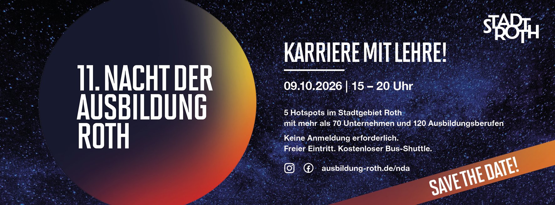 Logo+Beschreibung vom 11. Nacht der Ausbilung in Roth